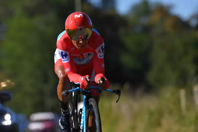 Quintana Loses Vuelta a España Time Trial, But Keeps Fighting
