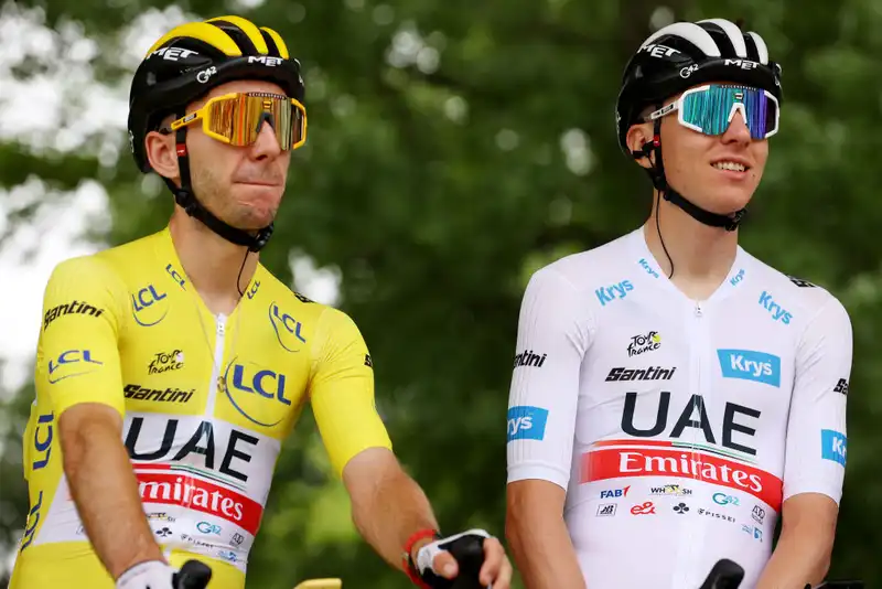 Yates, Ayuso and Almeida lead the UAE team Emirates Tour de France support team for Tadej Pogañar
